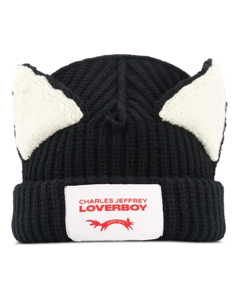 Charles Jeffrey Loverboy Chunky Ears beanie hat - Schwarz Schwarz