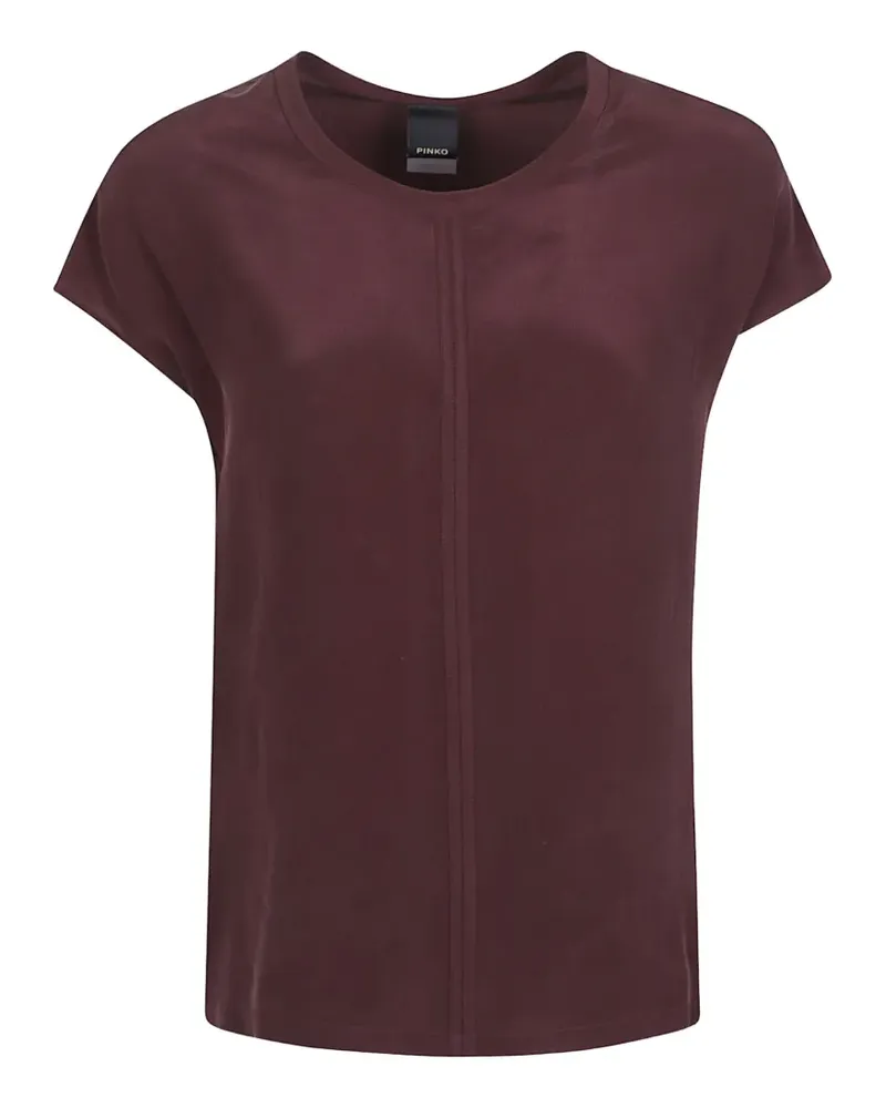 Pinko seam-detail T-shirt - Rot Rot
