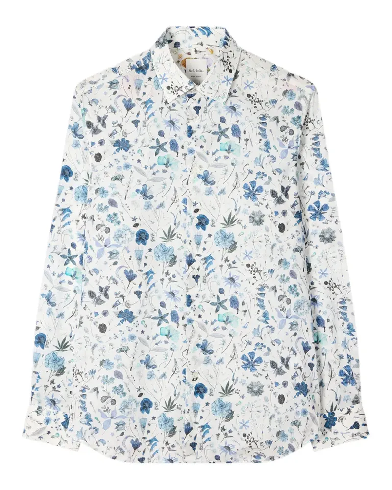 Paul Smith Liberty Floral Hemd - Weiß Weiß