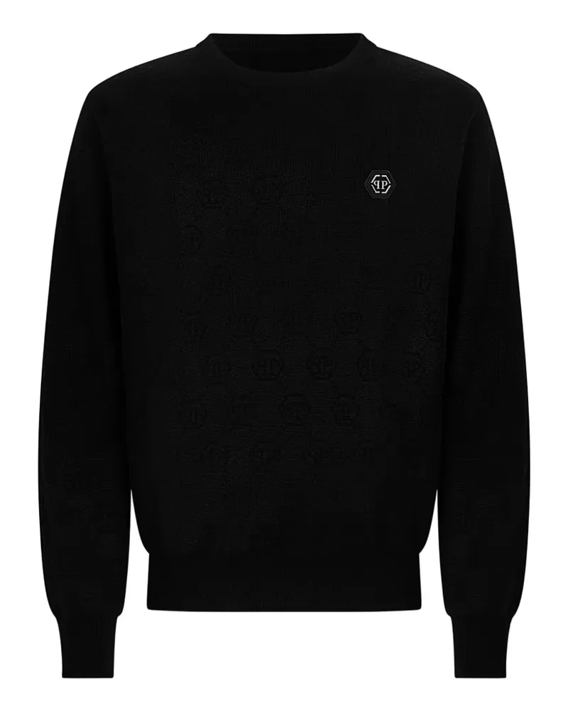Philipp Plein Pullover mit Monogramm - Schwarz Schwarz