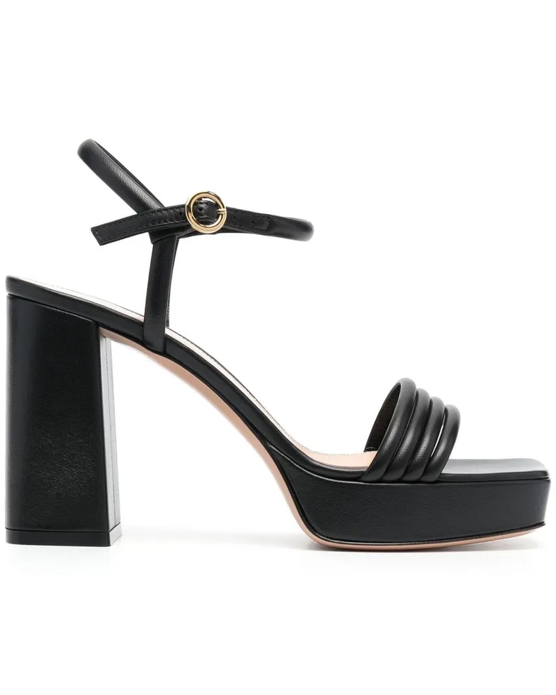 Gianvito Rossi Lena Plateau-Sandalen 70mm - Schwarz Schwarz