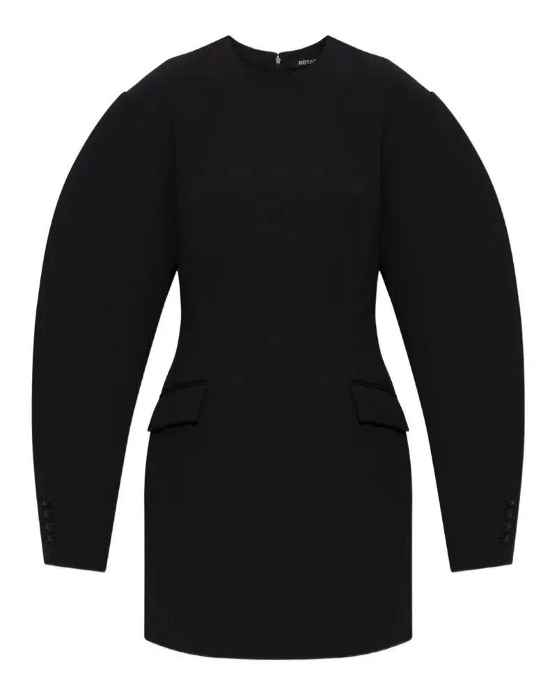 ROTATE Birger Christensen sculptural-sleeve flap-pocket mini dress - Schwarz Schwarz