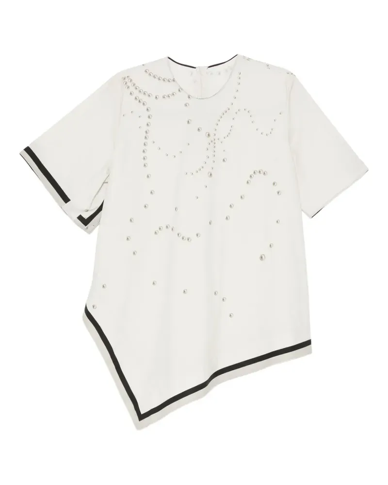 JNBY Bluse mit Perlen-Print - Nude Nude