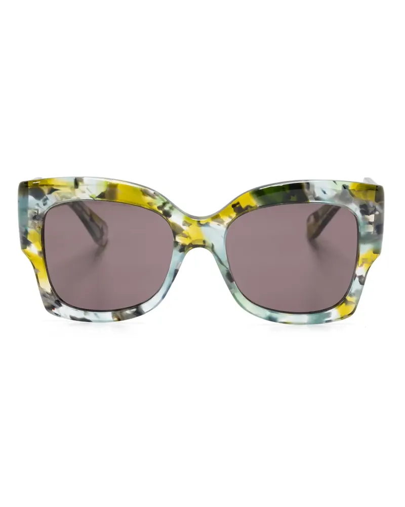 Chloé Sonnenbrille mit Butterfly-Gestell - Grün Grün