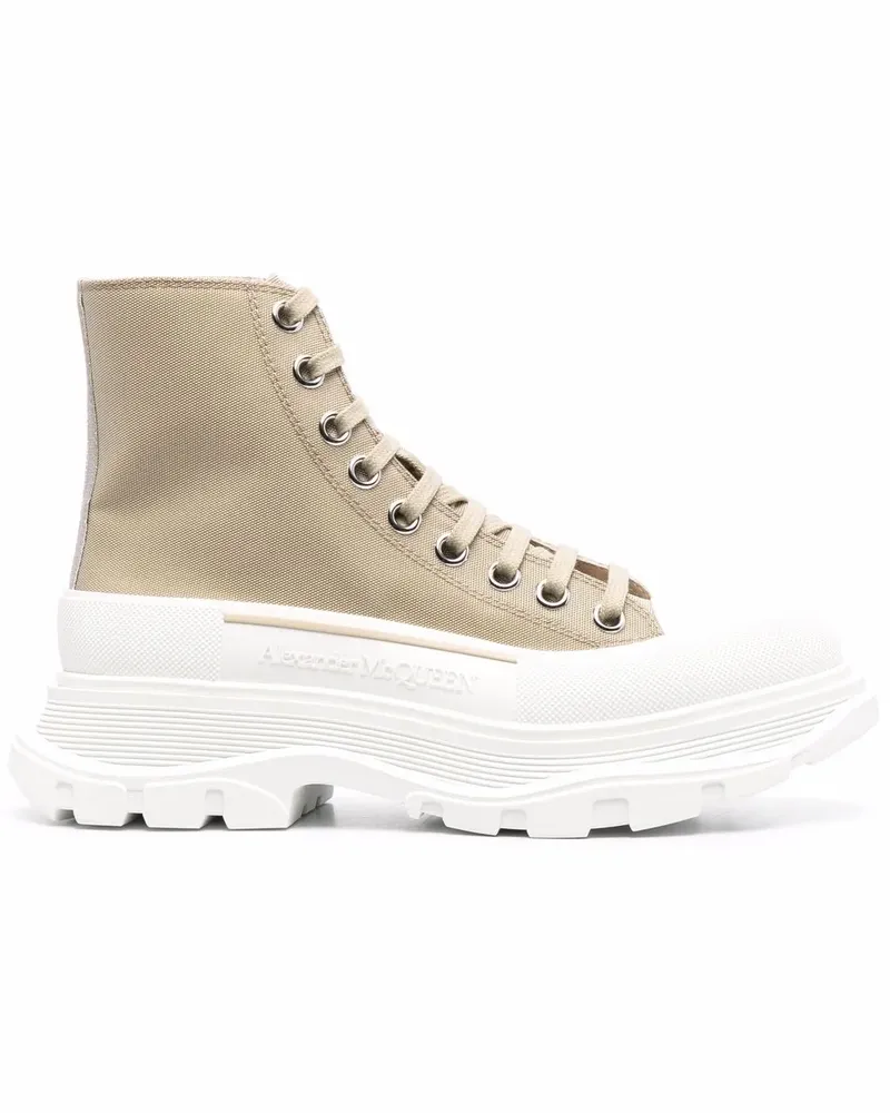 Alexander McQueen Tread Slick High-Top-Sneakers - Nude Nude