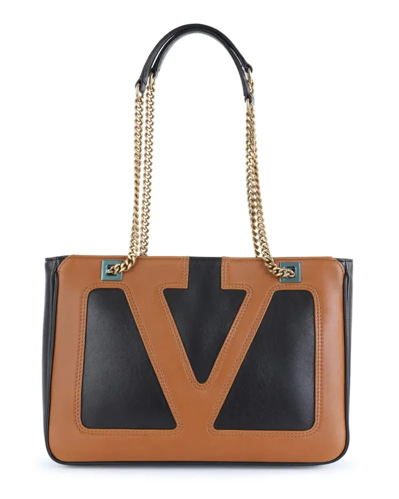 Valentino Garavani Kleine Viva Superstar Schultertasche - Schwarz Schwarz