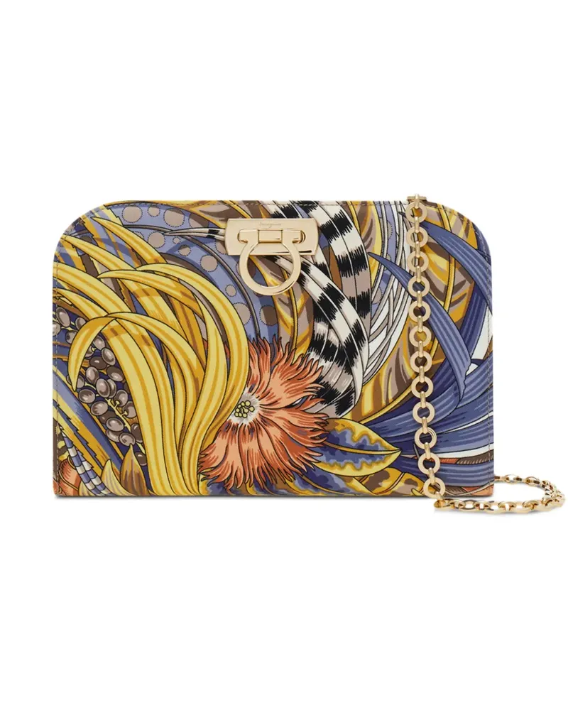 Ferragamo Diana clutch - Gelb Gelb