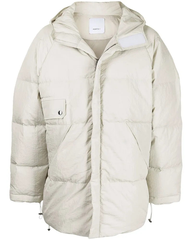 Ports V Gefütterte Oversized-Jacke - Nude Nude