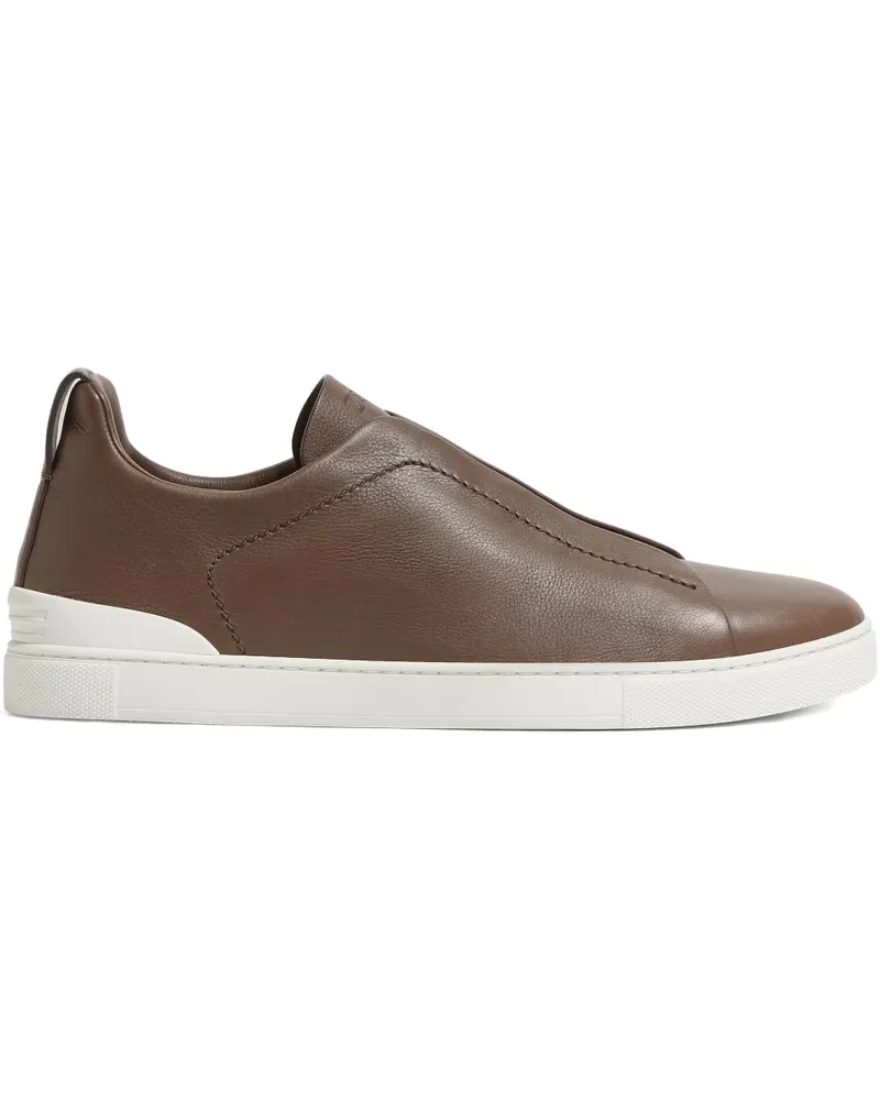 Ermenegildo Zegna Triple Stitch™ Secondskin Sneakers - Braun Braun