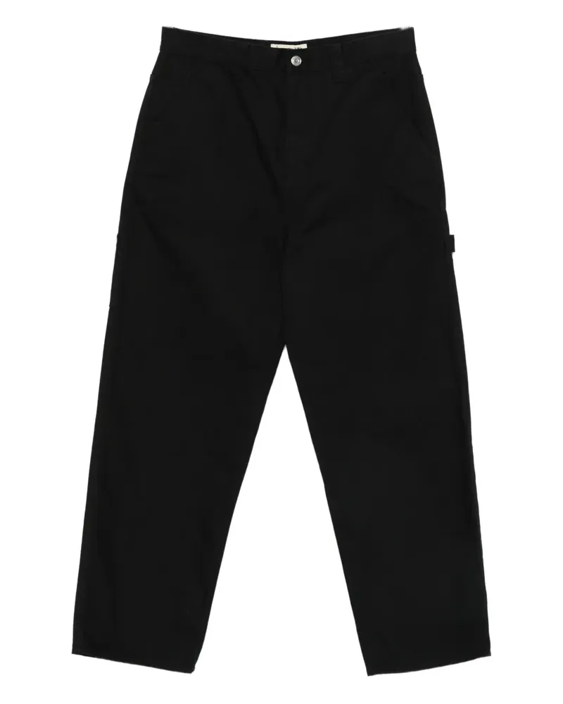 Stüssy Hose mit Logo-Patch - Schwarz Schwarz