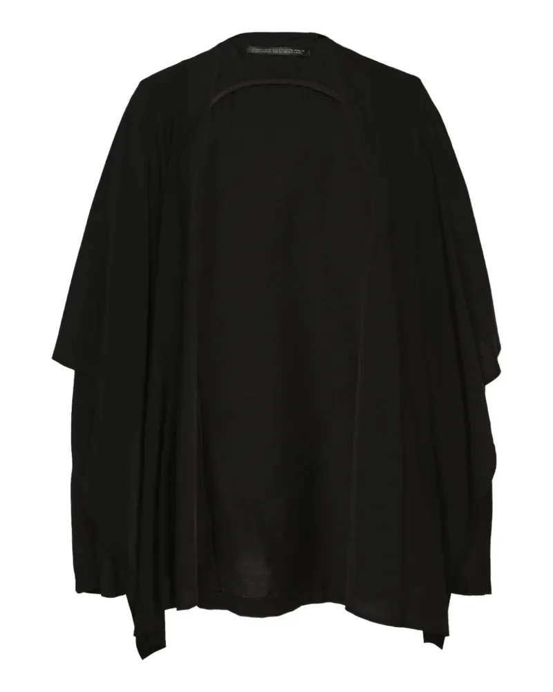 Yohji Yamamoto Jacke im Layering-Look - Schwarz Schwarz