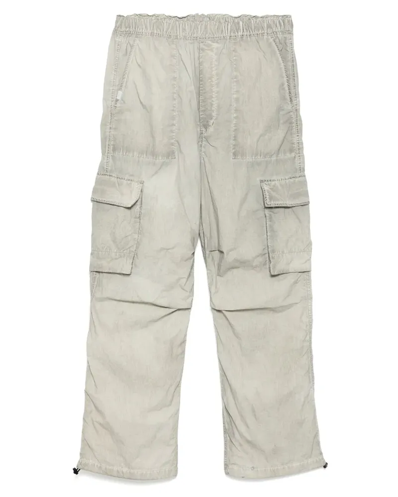 Izzue Hose mit Logo-Patch - Grau Grau