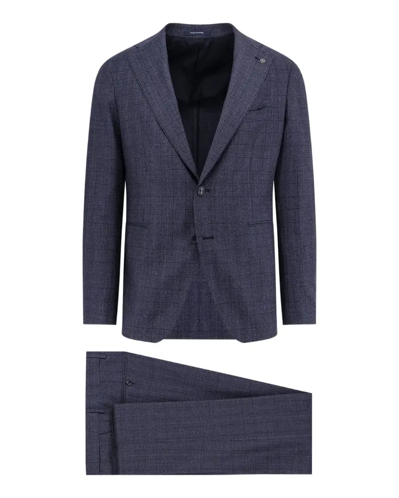 Tagliatore Karierter Anzug - Blau Blau