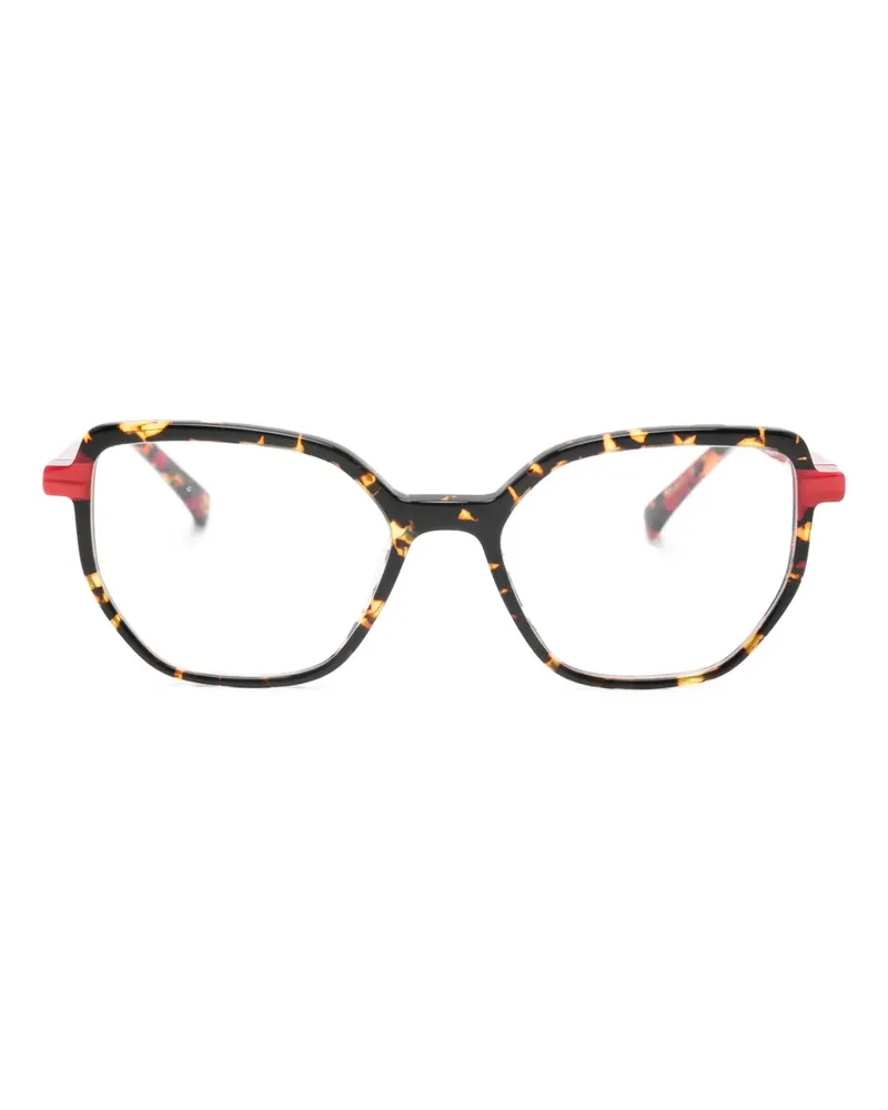 Etnia Barcelona Dakota Brille mit eckigem Gestell - Schwarz Schwarz