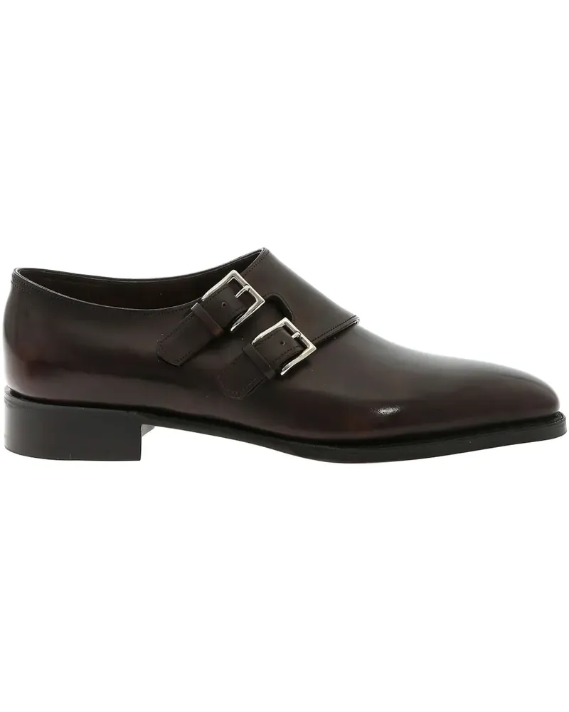 John Lobb Monk-Schuhe mit Doppelschnalle - Braun Braun