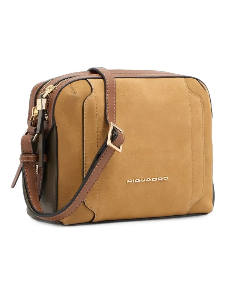 Piquadro logo-plaque cross body bag - Braun Braun