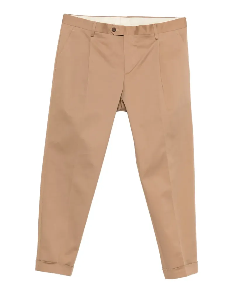 CENERE GB Denver pleated cuffed trousers - Nude Nude