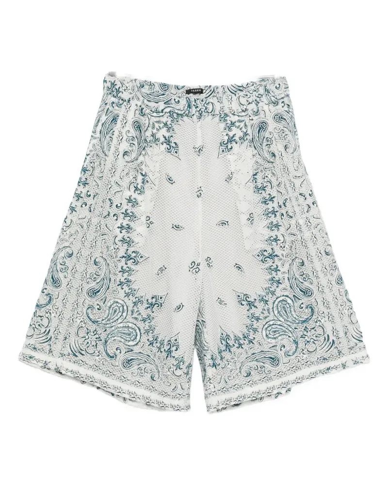 TAAKK paisley-print shorts - Weiß Weiß