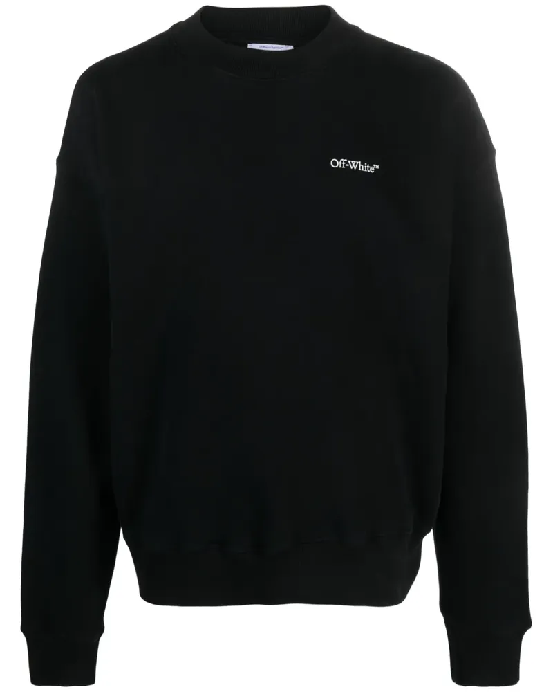 OFF-WHITE Sweatshirt mit Logo-Print - Schwarz Schwarz