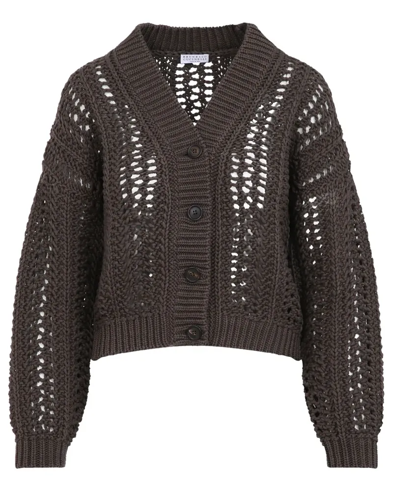 Brunello Cucinelli Gestrickter Cardigan - Braun Braun