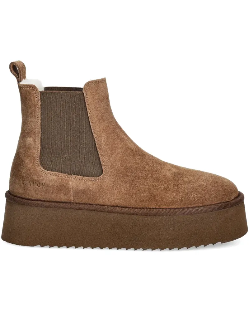 Copenhagen platform chelsea boots - Braun Braun