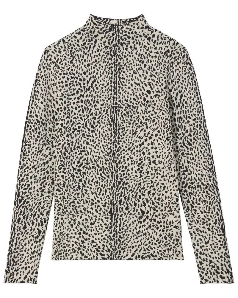 Proenza Schouler Pullover mit Leoparden-Print - Schwarz Schwarz