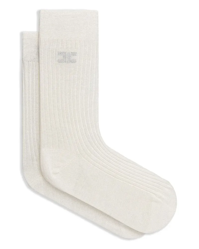 Elisabetta Franchi Gerippte Socken - Nude Nude