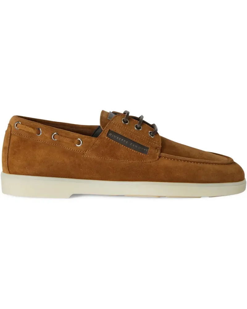 Giuseppe Zanotti Segelschuhe aus Wildleder - Braun Braun