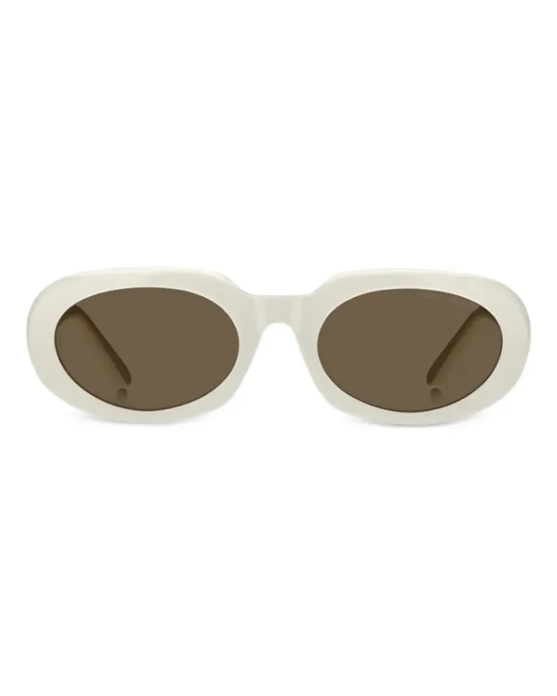 Marc Jacobs The Sunglasses oval-frame sunglasses - Weiß Weiß