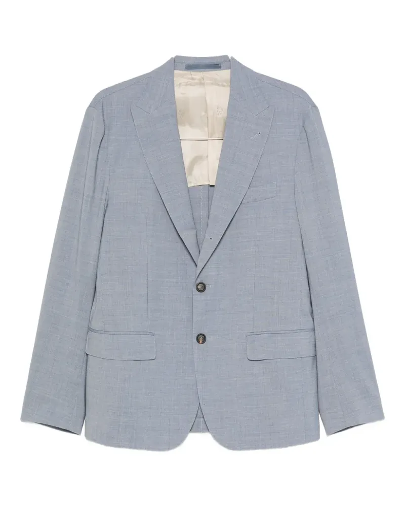 Eleventy peak-lapels single-breasted suit - Blau Blau