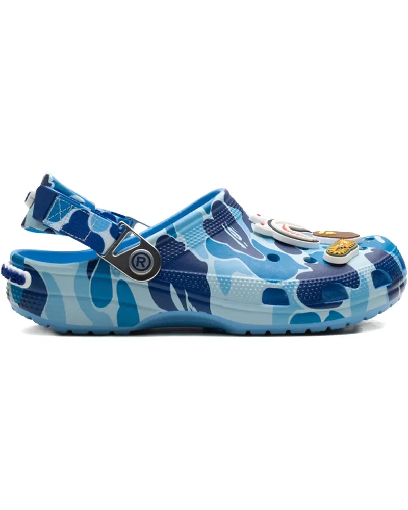 Crocs x A Bathing Ape Clog "Blue Camo" Sneakers - Blau Blau