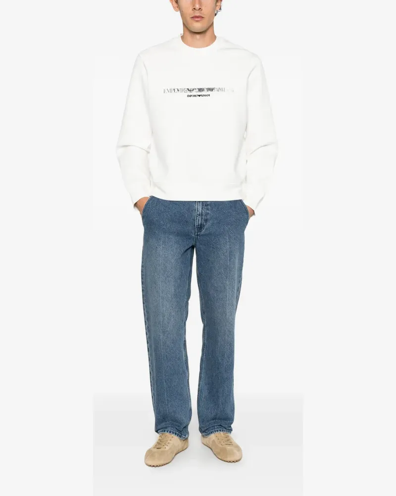 Emporio Armani Sweatshirt mit Logo-Print - Weiß Weiß