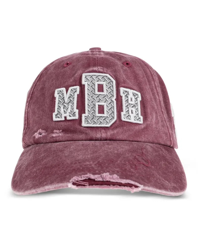 MISBHV Mütze im Distressed-Look - Rot Rot