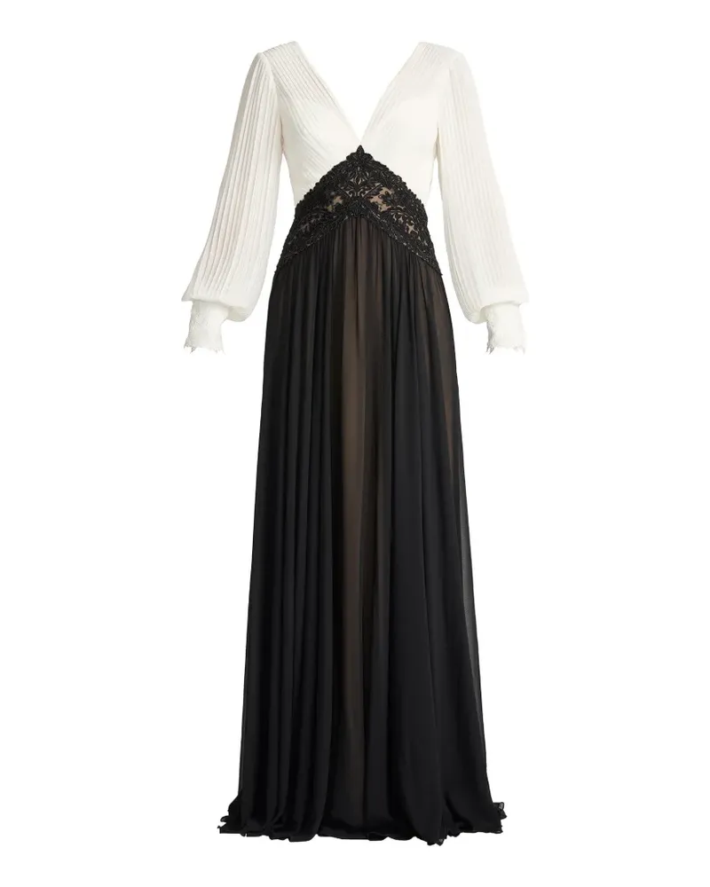 Tadashi Shoji Benulo pleated maxi dress - Schwarz Schwarz