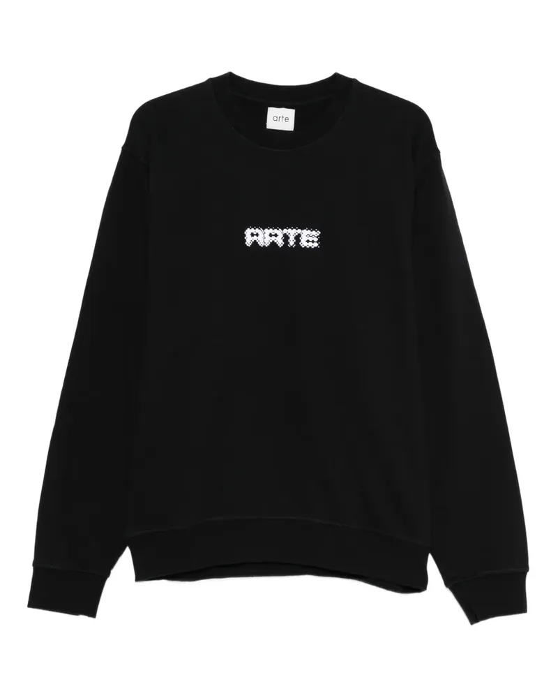 Arte Antwerp Sweatshirt mit Logo-Print - Schwarz Schwarz