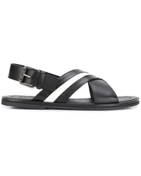 Bally Flache Slingback-Sandalen Schwarz