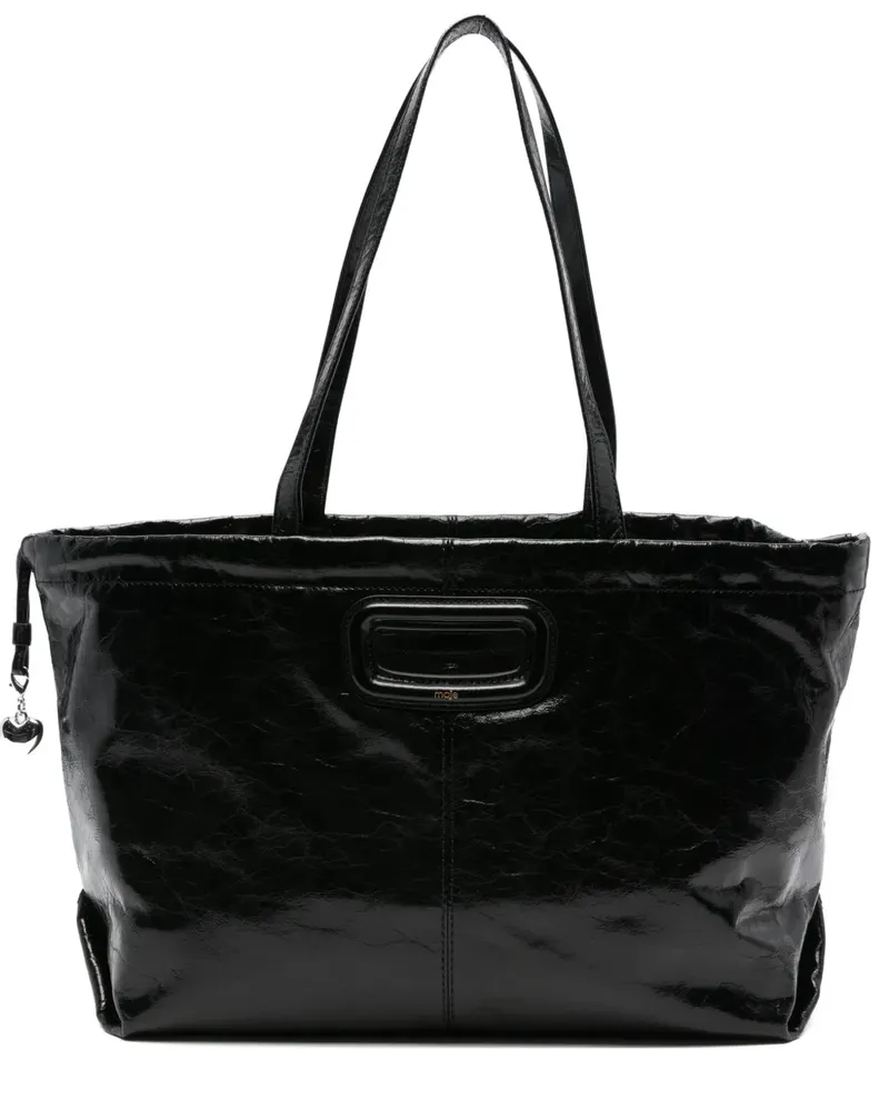 Maje Shopper mit Cut-Outs - Schwarz Schwarz