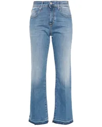 Jacob Cohën Straight-Leg-Jeans mit hohem Bund Blau