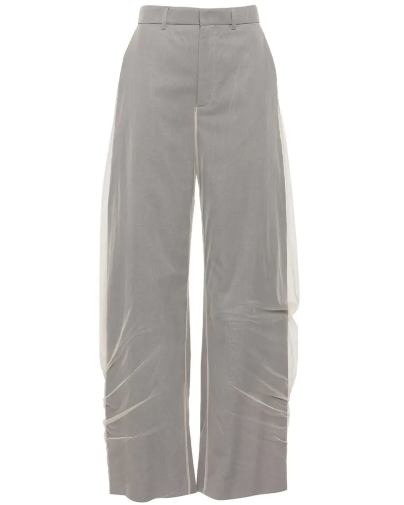 Y/PROJECT Drapierte Hose im Layering-Look - Nude Nude
