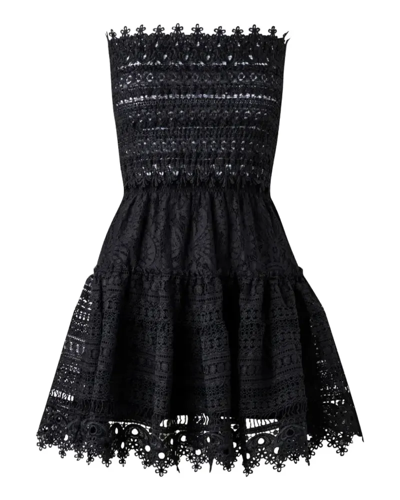 WAIMARI Vallarta Minikleid mit Spitzeneinsätzen - Schwarz Schwarz