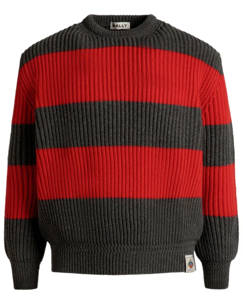 Bally Pullover mit Wappen-Logo - Rot Rot