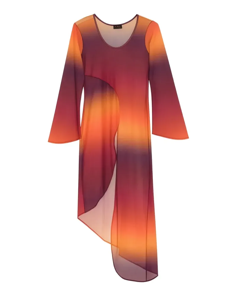 Amir Slama x Tati Barbieri asymmetrischer Kaftan mit Ombré-Effekt - Orange Orange