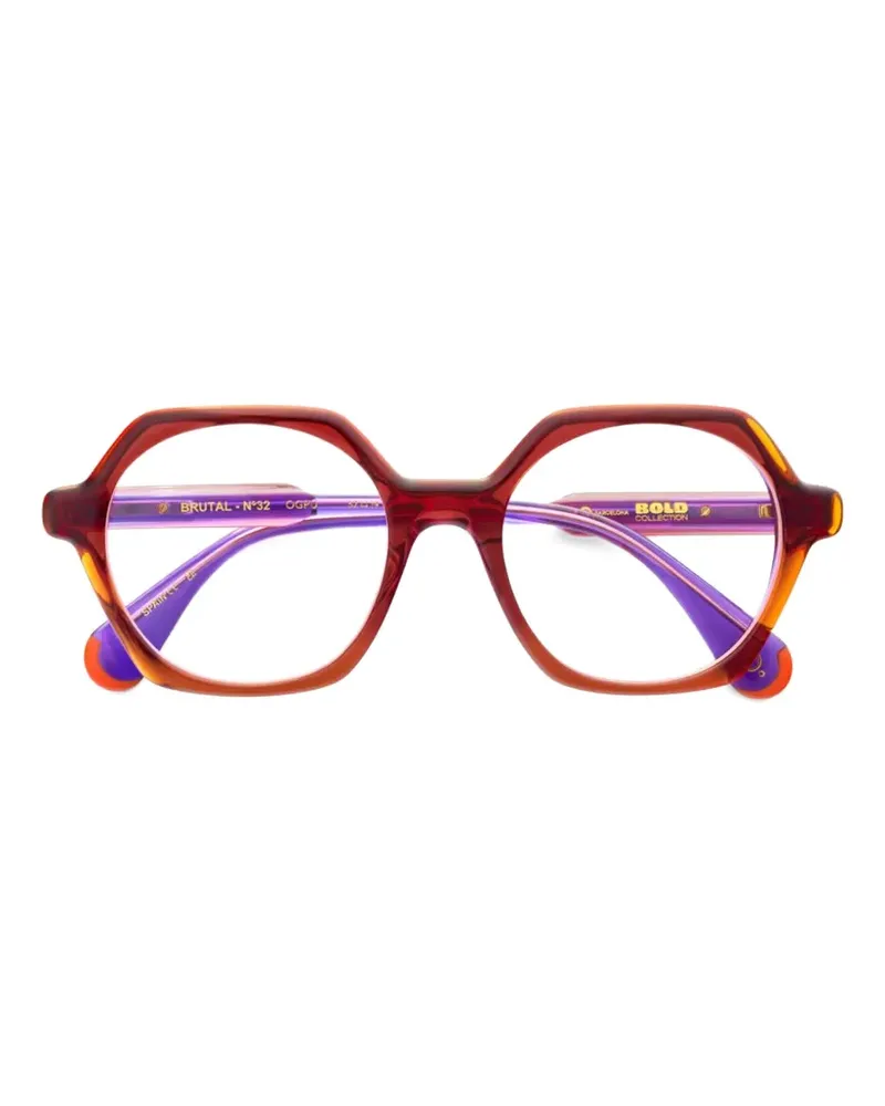 Etnia Barcelona Brutal No.32 Brille mit geometrischem Gestell - Braun Braun