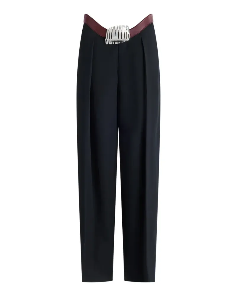 Jean Paul Gaultier Hose mit integriertem Gürtel - Schwarz Schwarz