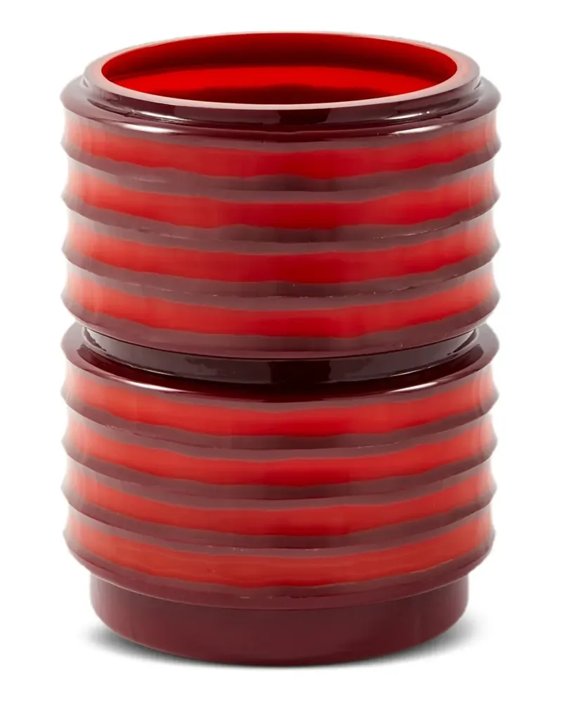 POLSPOTTEN Mittelgroße Layer Vase (27cm) - Rot Rot