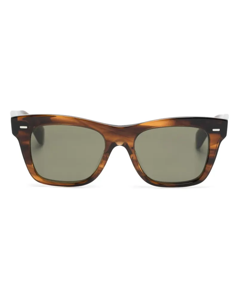 Oliver Peoples Eckige Ms. Oliver Sonnenbrille - Braun Braun