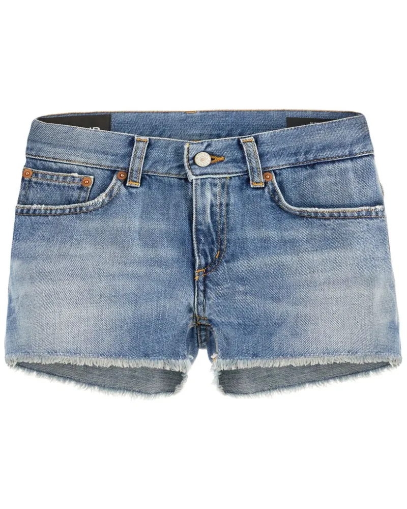 Dondup Jeans-Shorts mit Logo-Schild - Blau Blau