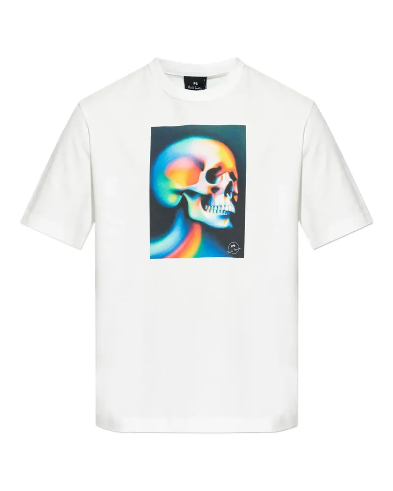 Paul Smith T-Shirt mit Totenkopf-Print - Weiß Weiß
