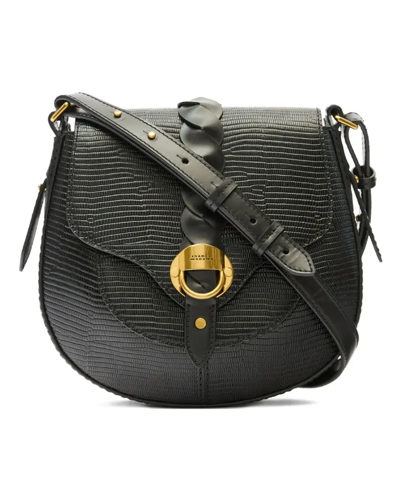 Isabel Marant Schultertasche mit geflochtenem Ringdetail - Schwarz Schwarz