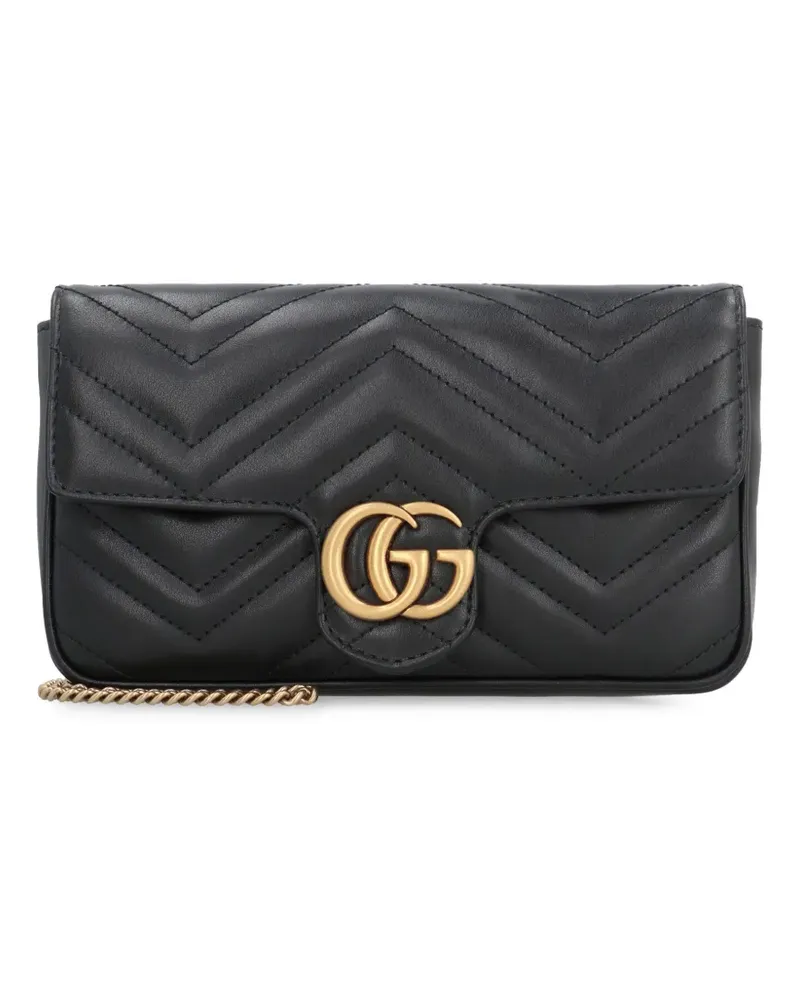 Gucci Mini GG Marmont Umhängetasche - Schwarz Schwarz